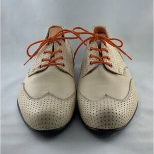 John Fluevog Cream Wingtips